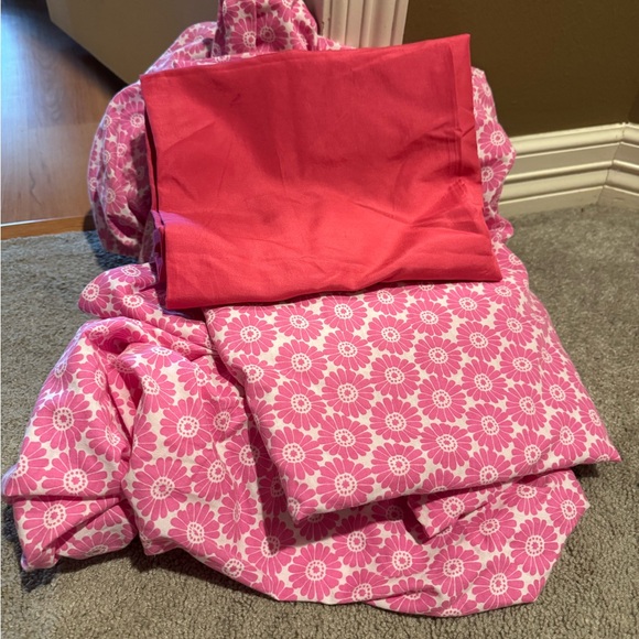 Pink Floral twin sheet set - Picture 1 of 1